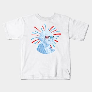 George Washington with Glasses Kids T-Shirt